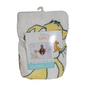 Disney Baby The Lion King Simba Monthly Milestone Fleece Blanket New